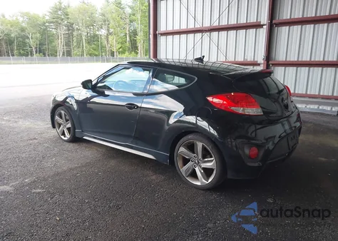 2013 Hyundai Veloster Turbo W/Black z USA, uszkodzony, nr VIN KMHTC6AE0DU179068